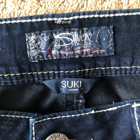 SILVER JEANS CO., SUKI MID SLIM BOOT JEANS, SIZE 31, Length 31, LIKE NEW - Picture 2 of 7